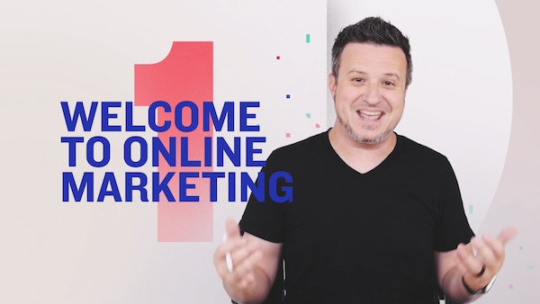 Welcome to Online Marketing Intro Course Screen